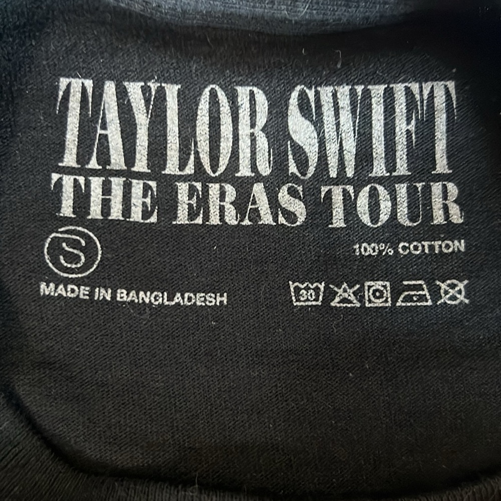 Taylor Swift The Eras Tour Black Cotton Tee